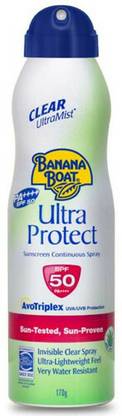 Banana Boat Sunscreen - SPF 50 PA++++ Ultra Protect Ultramist SPF50 170g