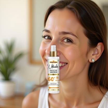 Utkrisht Sunscreen - SPF 60+ PA+++ Khadi SPF 60 Sun Lotion for Instant UV Barrier