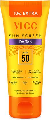 VLCC Sunscreen - SPF 50 PA+++ De-Tan Sunscreen Gel Cream - For Sun Protection