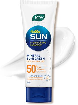 Joy Sunscreen - SPF 50 PA++++ Mineral Sunscreen with 100% Natural
