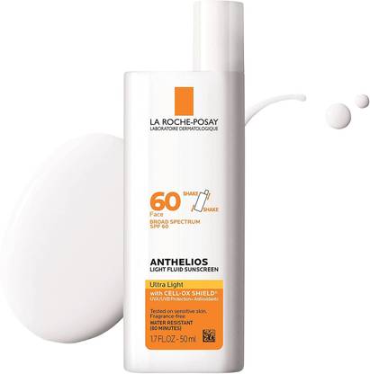 La Roche Posay Sunscreen - SPF 50 Anthelios Light Fluid Face Sunscreen Broad Spectrum