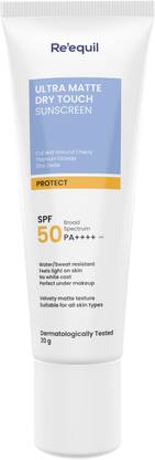 Re'equil Sunscreen - SPF 50 PA++++ Ultra Matte Dry Touch Gel