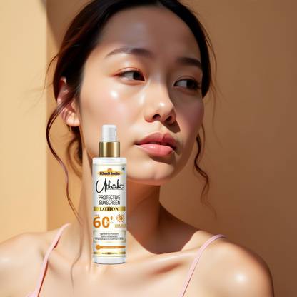 Utkrisht Sunscreen - SPF 60+ PA+++ Khadi SPF 60 Sunscreen Lotion for Non-Oily and Radiant Skin