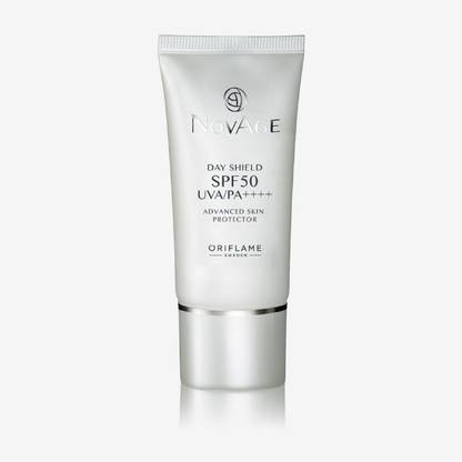 Oriflame Sweden Sunscreen - SPF 50 PA++++ NOVAGE Day Shield SPF50 UVA/PA++++ Advanced Skin Protector