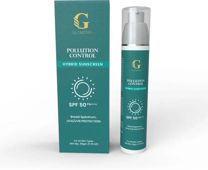 Glamora Sunscreen - SPF 50 PA+++ Hybrid Sunscreen