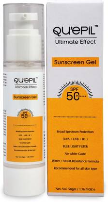 QuePiL Sunscreen - SPF 50 PA++++ SUNSCREE WITH UVA & UVB