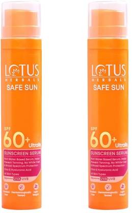 LOTUS HERBALS Sunscreen - SPF 60 PA++++ SAFESUN ULTRARX SUNSCREEN SERUM
