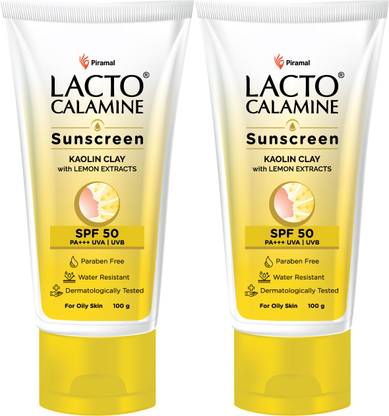 Lacto Calamine Sunscreen - SPF 50 PA+++ Sunshield Matte Look Sunscreen for Oily or Acne prone skin