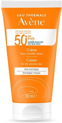 Avene Sunscreen - SPF 50 PA+ Cream |UVA/UVB/Blue light Protection|