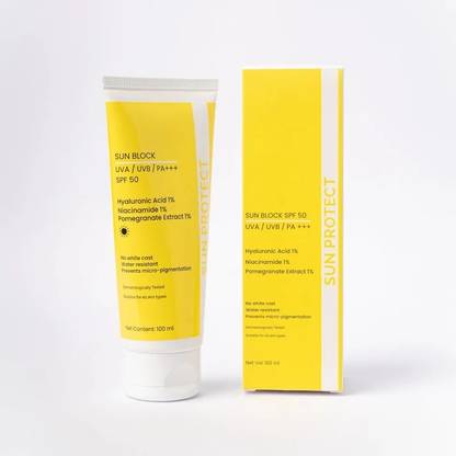 DR G Sunscreen - SPF SPF 50 PA+++ Dr.G Sun Block Sunscreen SPF 50: Broad- Shields UVA/UVB rays 100 ML