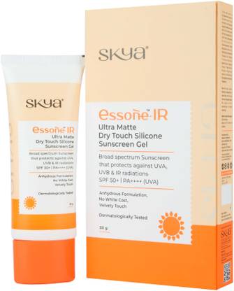 SKYYA Sunscreen - SPF 50 PA++++ SKYA ESSONE SPF 50+ ULTRA MATTE SILICONE SUNSCREEN GEL FOR UVA,UVB,IR RADIATION