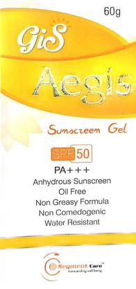 Aegis Sunscreen - SPF 50 PA+++ By Gis Sunscreen Gel