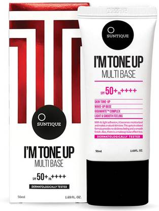 Suntique Sunscreen - SPF 50+ PA++++ I'M TONE UP MULTIBASE