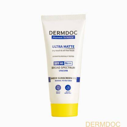 DermDoc Sunscreen - SPF 40 PA+++ SPF 40 Sunscreen – Ultra Matte for Daily Skincare