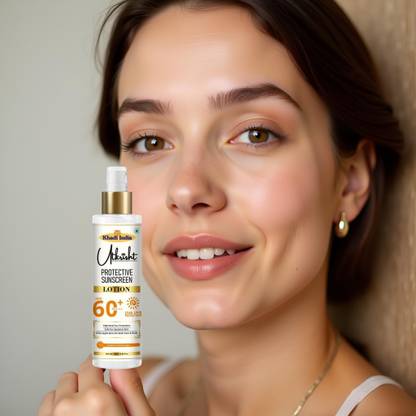 Utkrisht Sunscreen - SPF 60+ PA+++ Khadi Sun Care Lotion SPF 60 for Complete Skin Defense