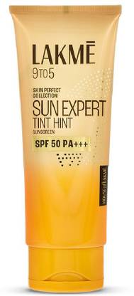 Lakmé Sunscreen - SPF 50 PA+++ Sun Expert Tint Hint Sunscreen Cream