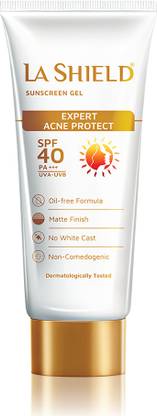 La Shield Sunscreen - SPF 40+ PA+++ SPF 40 PA+++ Mineral Sunscreen Gel | Superior Matte Finish | Oil-free |