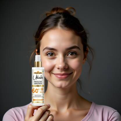Utkrisht Sunscreen - SPF 60+ PA+++ Khadi SPF 60 Sun Lotion for Healthy Glow Daily