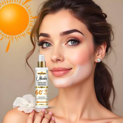 Utkrisht Sunscreen - SPF 60+ PA+++ Khadi SPF 60 Lotion for Summer Glow and Herbal Skincare