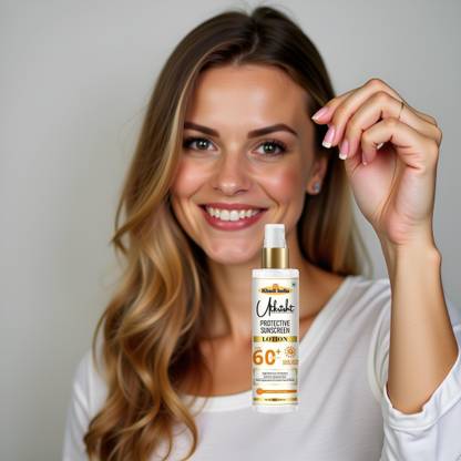 Utkrisht Sunscreen - SPF 60+ PA+++ Khadi SPF 60 Lotion for Soft and Tan-Free Skin
