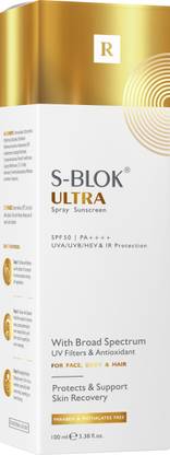 S Blok Sunscreen - SPF 50 PA++++ SPRAY SUNSCREEN | WITH BROAD SPECTRUM UV FILTERS AND ANTIOXIDANTS