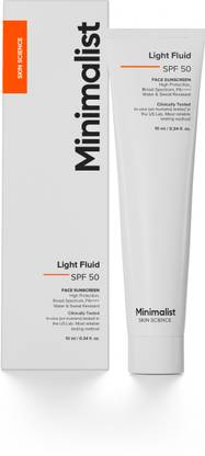 Minimalist Sunscreen - SPF 50 PA++++ Light Fluid Sunscreen (Sample)  (10 ml)