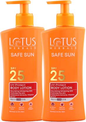LOTUS HERBALS Sunscreen - SPF 25 PA+++ Safe Sun UV Protect Body Lotion