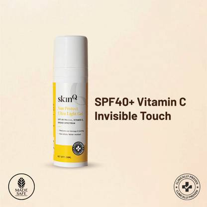 SkinQ Sunscreen - SPF 40 PA+++ Mini Sunscreen with Vitamin C, UVA &