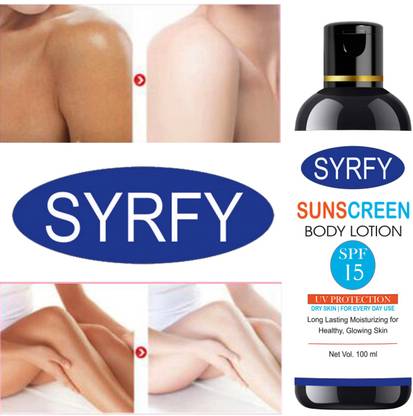 SYRFY Sunscreen - SPF 50 body lotionon Lighten & brightening cream SPF15+ Skin Whitening (10 ml)