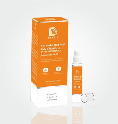 BILANZA Sunscreen - SPF 50 PA++++ Hydrating, Brightening & Broad Spectrum Protection for All Skin Types.