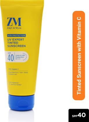 ZM Zayn & Myza Sunscreen - SPF 40 PA+++ UVA/UVB Protection Expert Tinted Sunscreen | Broad Spectrum & Non-Greasy
