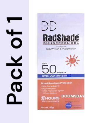DOOMSDAY Sunscreen - SPF 50 PA+++ radshade sunscreen gel spf 50