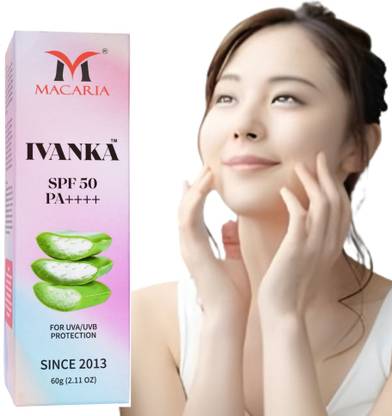 MACARIA Sunscreen - SPF 50 PA++++ Ivanka Spf 50 PA++++ Sunscreen for Oily Skin