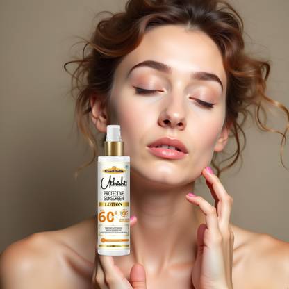Utkrisht Sunscreen - SPF 60+ PA+++ Khadi SPF 60 Sunscreen for Face and Body with Broad Spectrum Defense