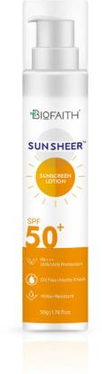 Biofaith Sunscreen - SPF 50 PA+ Sunscreen Lotion