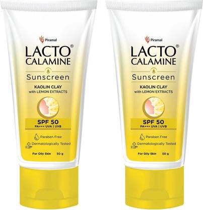 Lacto Calamine Sunscreen - SPF 50 PA+++ Sunshield Matte Look Paraben & Sulphate free