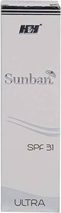sunban Sunscreen - SPF 50 PA+++ Ultra gel SPF 31