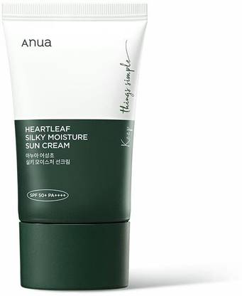 ANUA Sunscreen - SPF 50 PA+++ Heartleaf Silky Moisture Sun Cream SPF 50+ PA+++ 50ml