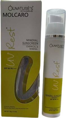 MOLCARO Sunscreen - SPF SPF 50 PA+++ OLNATURE'S UV REST MINERAL SUNSCREEN SPF 50
