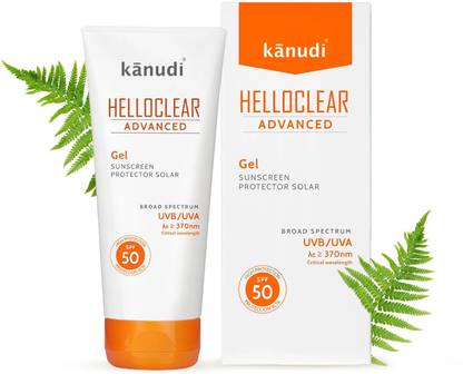 KaNuDi Sunscreen - SPF 50 PA+++ Helloclear Advanced Gel Sunscreen for Women