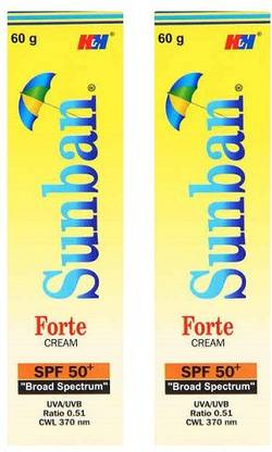 sunban Sunscreen - SPF 50 Forte Cream