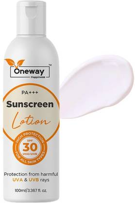Oneway Happiness Sunscreen - SPF 50 PA+++ Sunscreen Lotion Matte Finish - Spf 30 Pa+++