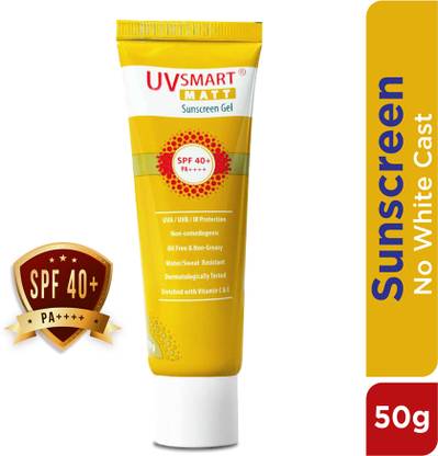 UVSMART Sunscreen - SPF 50 PA++++ MATT | For UVA, UVB & IR Protection | pH Balanced | SLS & paraben free