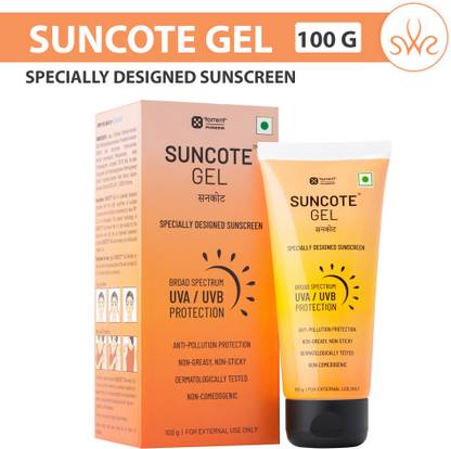 SWR Sunscreen - SPF 30 PA++++ Suncote Gel SPF Broad Spectrum UVA/UVB Sunscreen - Anti-Pollution, Non-Greasy