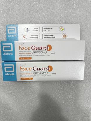 ZENISK Sunscreen - SPF 30 PA+++ FACE GUARD SPF30,60GM(PACK OF 2)