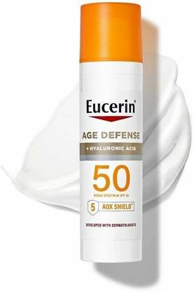 Eucerin Sunscreen - SPF 50 Age Defense Face Sunscreen Lotion - SPF 50