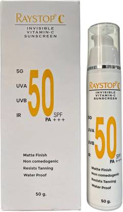 Solderma Sunscreen - SPF 50 PA+++ Raystop C Sunsreen