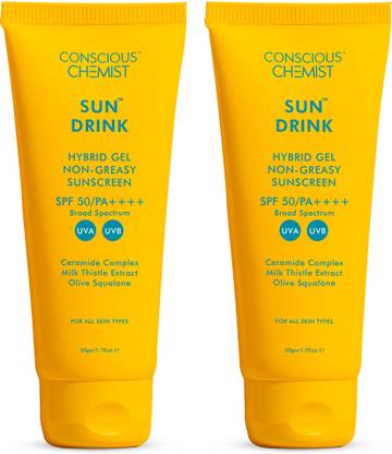 Conscious Chemist Sunscreen - SPF 50 PA++++ Ceramides Sunscreen SPF 50 PA++++ | Olive Squalane | Lightweight & No White Cast
