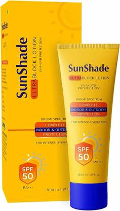 SunShade Sunscreen - SPF SPF50 PA+++ ULTRA BLOCK LOTION UVA+UVB PROTECTION (PACK OF 4)