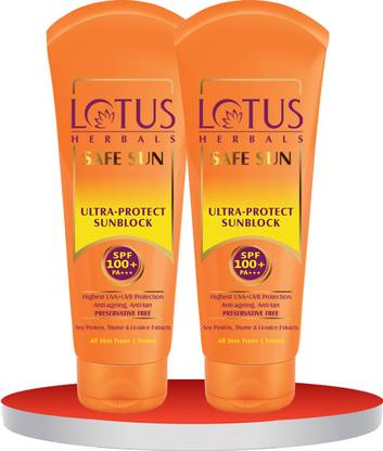 LOTUS HERBALS Sunscreen - SPF 50 PA+++ Safe Sun Ultra-Protect Sunscreen